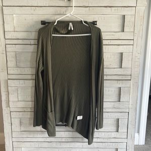 Mudd - womens large green cardigan